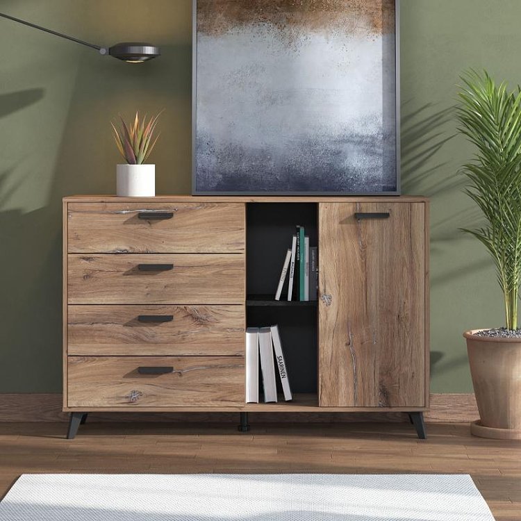 ΚΟΜΟΤΑ-ΜΠΟΥΦΕΣ CORVIA 3K4F FLAGSTAF-CARBON 138x40x90εκ 11013117