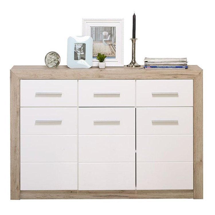 ΚΟΜΟΤΑ-ΜΠΟΥΦΕΣ Etna 3K3F Grey Oak - Λευκή Λάκκα 133x35x90.5εκ 11008634