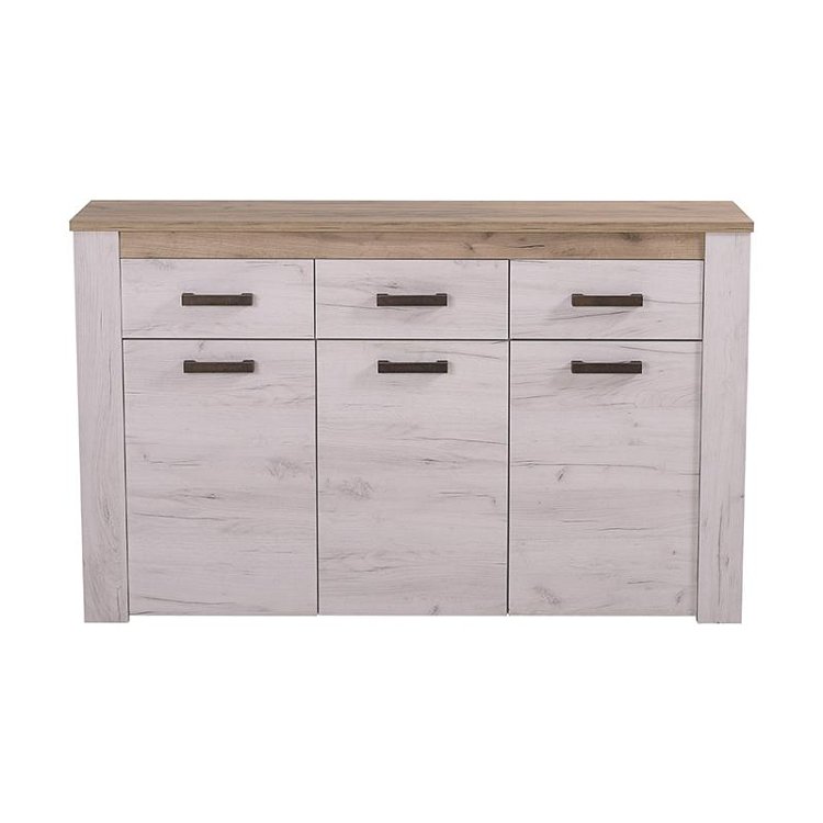 ΚΟΜΟΤΑ-ΜΠΟΥΦΕΣ Kent 160 3Κ3F GREY OAK/WHITE OAK 160x37x98εκ knt 11008627