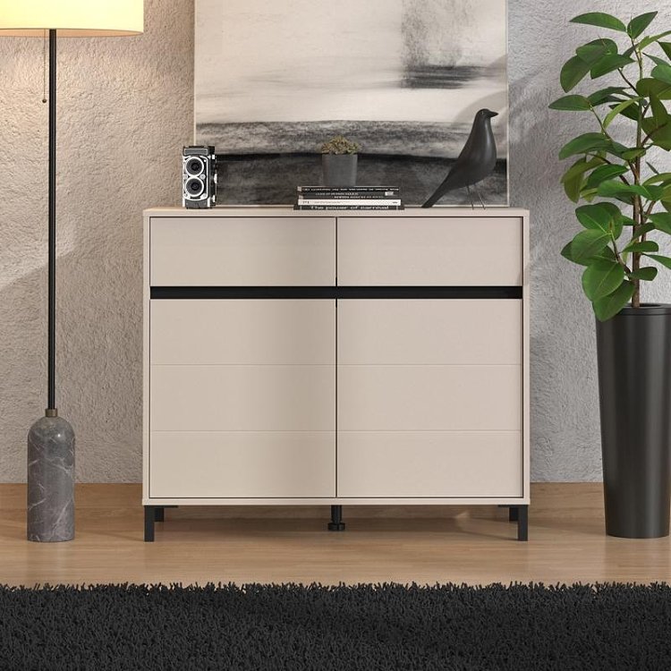ΚΟΜΟΤΑ-ΜΠΟΥΦΕΣ MARRON 106 2K2F2V CASHMERE/ΜΑΥΡΟ ΜΑΤΤ ΧΡΩΜΑ 106x40x90εκ 11014148