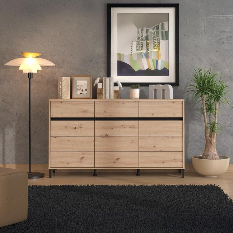 ΚΟΜΟΤΑ-ΜΠΟΥΦΕΣ MARRON 157 3K3F3V ARTISAN OAK/ΜΑΥΡΟ ΜΑΤΤ ΧΡΩΜΑ 157x40x90εκ 11014386