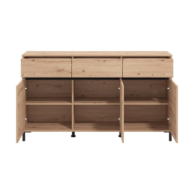 ΚΟΜΟΤΑ-ΜΠΟΥΦΕΣ MARRON 157 3K3F3V ARTISAN OAK/ΜΑΥΡΟ ΜΑΤΤ ΧΡΩΜΑ 157x40x90εκ 11014386