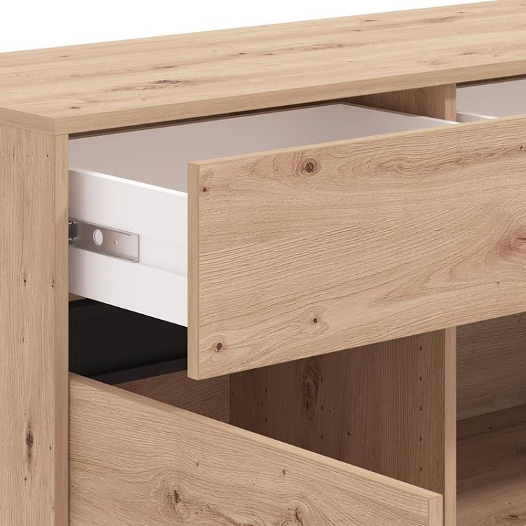 ΚΟΜΟΤΑ-ΜΠΟΥΦΕΣ MARRON 157 3K3F3V ARTISAN OAK/ΜΑΥΡΟ ΜΑΤΤ ΧΡΩΜΑ 157x40x90εκ 11014386
