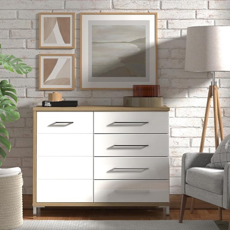 ΚΟΜΟΤΑ-ΜΠΟΥΦΕΣ MONDEGO 2K4F ARTISAN-ΛΕΥΚΗ ΛΑΚΑ 108x40x87εκ 11011192