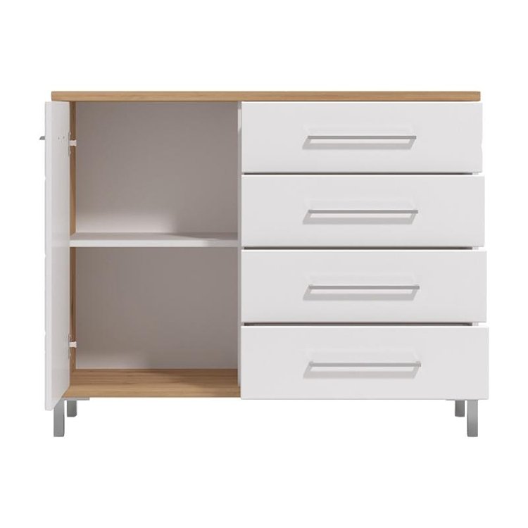 ΚΟΜΟΤΑ-ΜΠΟΥΦΕΣ MONDEGO 2K4F ARTISAN-ΛΕΥΚΗ ΛΑΚΑ 108x40x87εκ 11011192