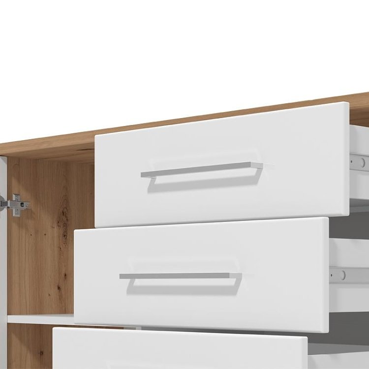 ΚΟΜΟΤΑ-ΜΠΟΥΦΕΣ MONDEGO 2K4F ARTISAN-ΛΕΥΚΗ ΛΑΚΑ 108x40x87εκ 11011192