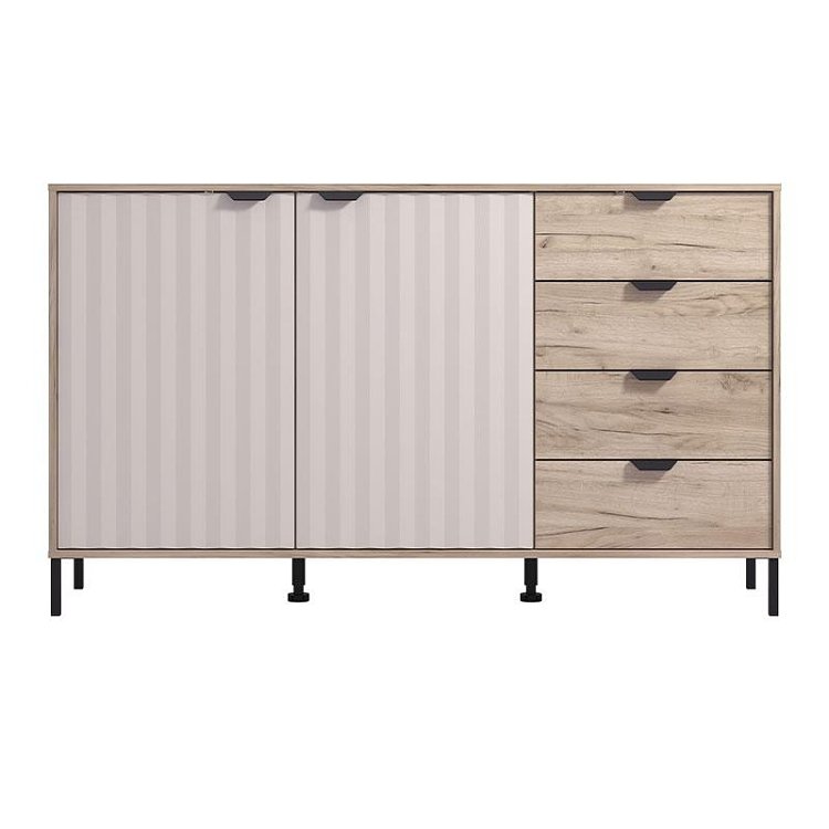 ΚΟΜΟΤΑ-ΜΠΟΥΦΕΣ VANDEA 3K4F GREY OAK-CASHMERE 157x40x93εκ 11013385