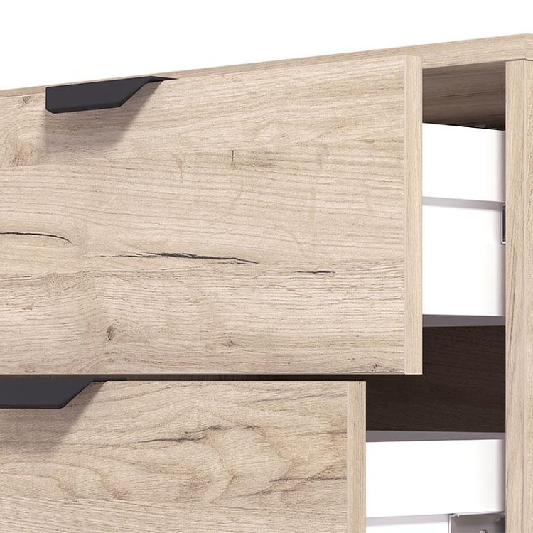 ΚΟΜΟΤΑ-ΜΠΟΥΦΕΣ VANDEA 3K4F GREY OAK-CASHMERE 157x40x93εκ 11013385