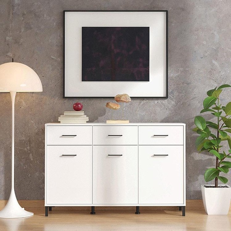 ΚΟΜΟΤΑ-ΜΠΟΥΦΕΣ VIENNE 3K3F ΛΕΥΚΟ ΧΡΩΜΑ 138x40x90εκ 11013601