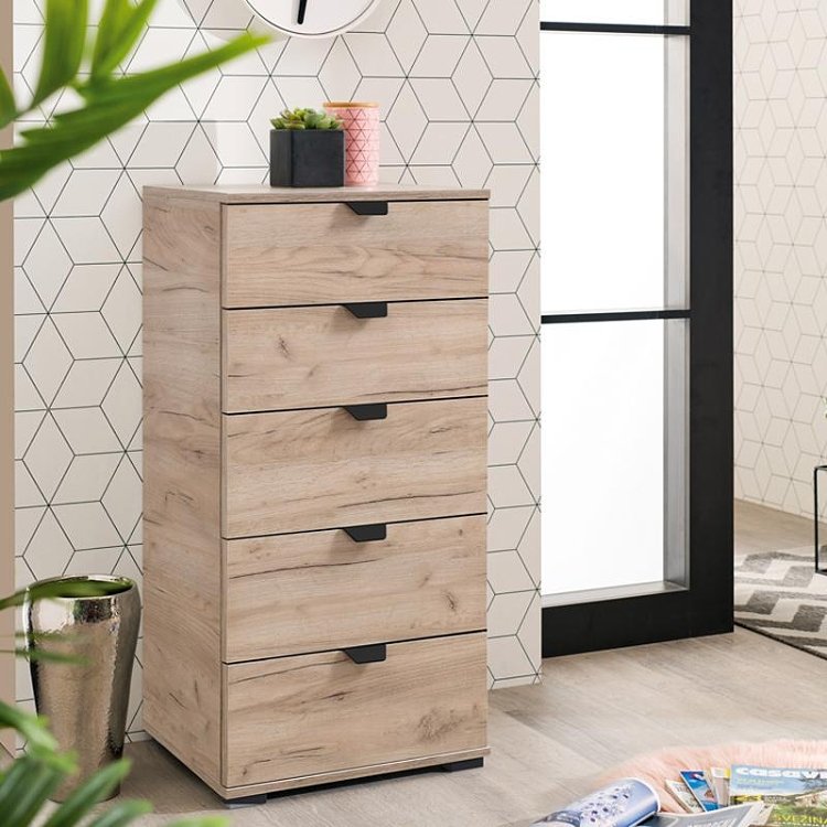 ΚΟΜΟΤΑ-ΣΥΡΤΑΡΙΕΡΑ DUERO 5F 45 GREY OAK 45x40x95εκ 11008309