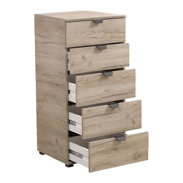 ΚΟΜΟΤΑ-ΣΥΡΤΑΡΙΕΡΑ DUERO 5F 45 GREY OAK 45x40x95εκ 11008309