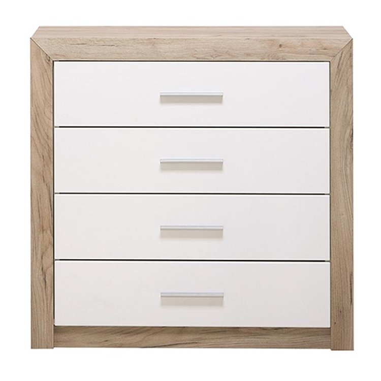 ΚΟΜΟΤΑ-ΣΥΡΤΑΡΙΕΡΑ  Etna 4F Grey Oak - Λευκή Λάκα 93x35x90.5εκ 11008636