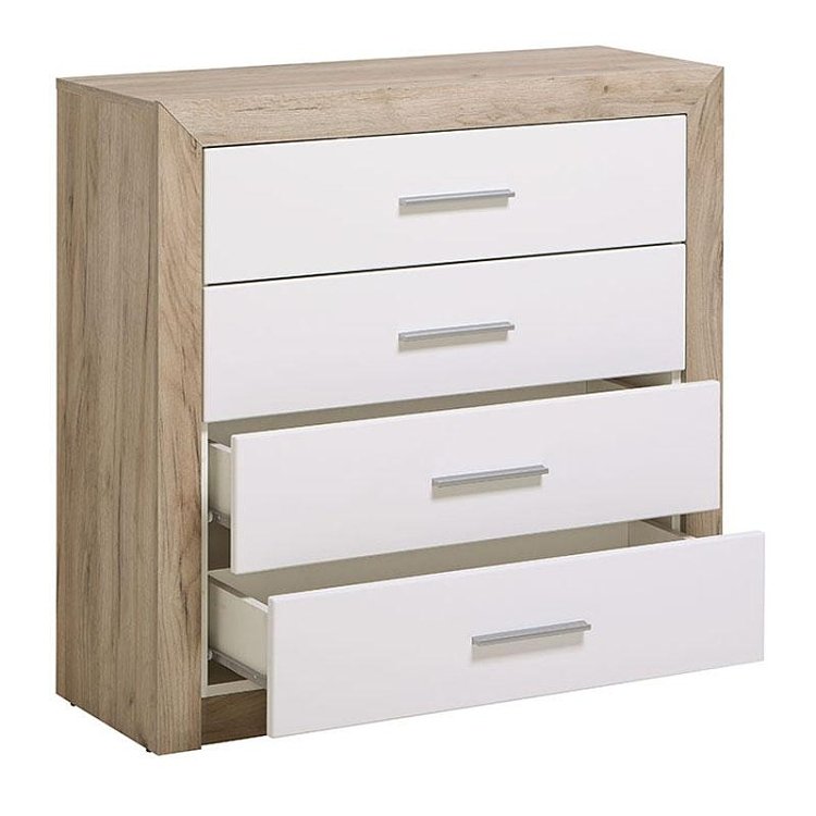 ΚΟΜΟΤΑ-ΣΥΡΤΑΡΙΕΡΑ  Etna 4F Grey Oak - Λευκή Λάκα 93x35x90.5εκ 11008636
