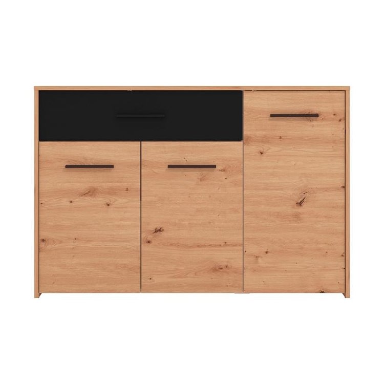 ΚΟΜΟΤΑ VARADERO 3K1F ARTISAN OAK-ΜΑΥΡΟ 119x33x80,5εκ 11011628
