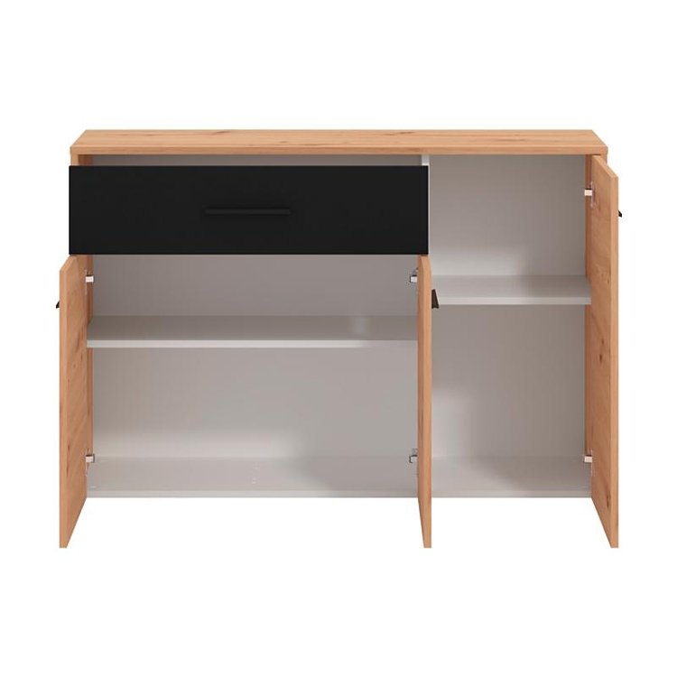 ΚΟΜΟΤΑ VARADERO 3K1F ARTISAN OAK-ΜΑΥΡΟ 119x33x80,5εκ 11011628