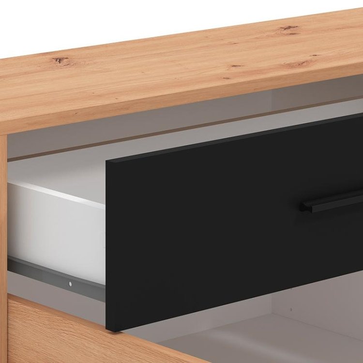 ΚΟΜΟΤΑ VARADERO 3K1F ARTISAN OAK-ΜΑΥΡΟ 119x33x80,5εκ 11011628
