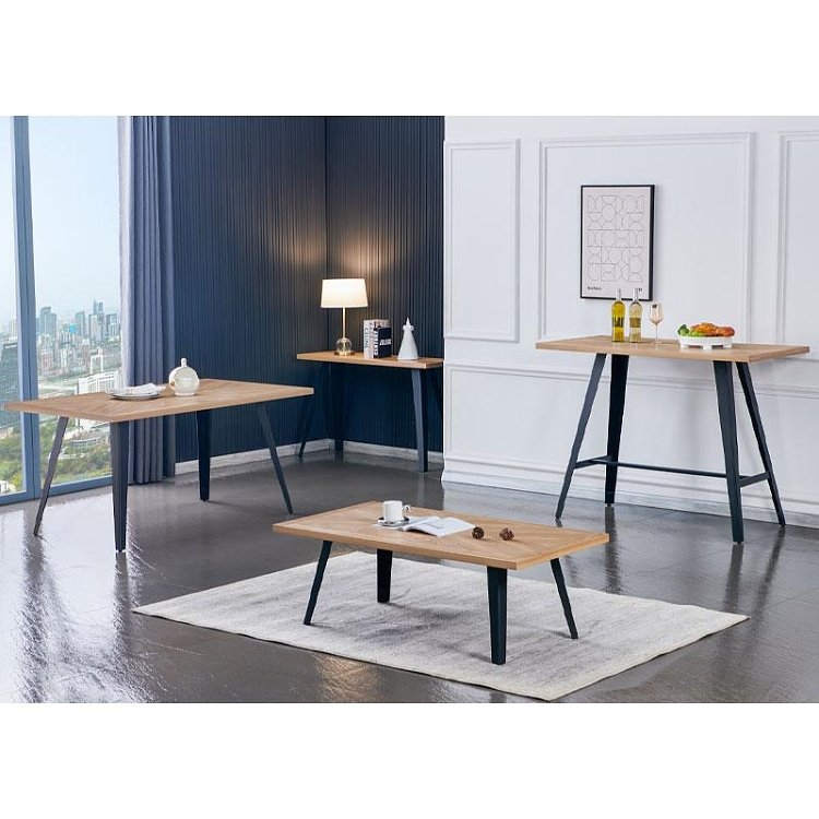 ΚΟΝΣΟΛΑ Fylliana FL1564 SONOMA MDF ΜΕ ΜΑΥΡΑ ΠΟΔΙΑ 120x40x75εκ 627-124-030