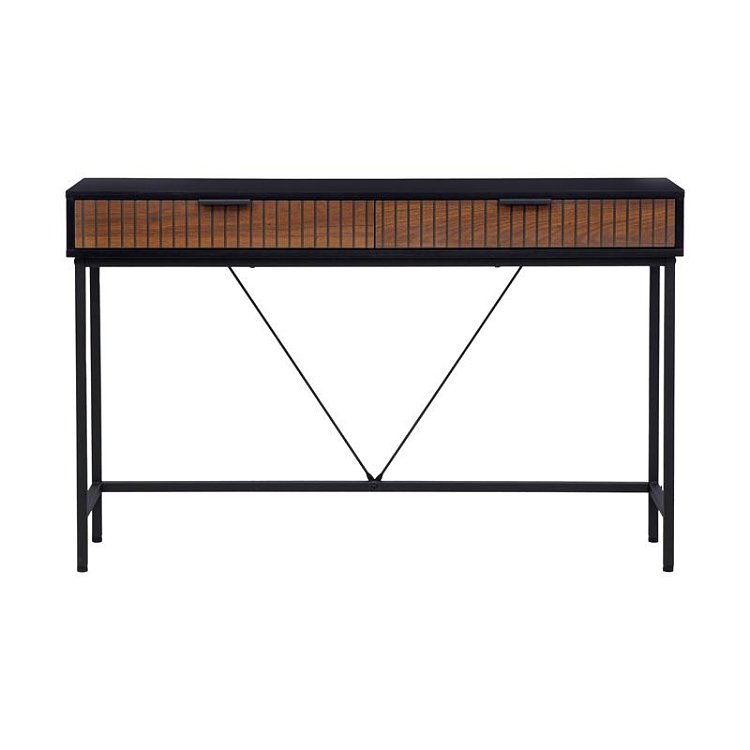 ΚΟΝΣΟΛΑ Fylliana FL2405 ΜΑΥΡΟ-ΚΑΦΕ ΧΡΩΜΑ 120x30x76εκ 0016-225-053