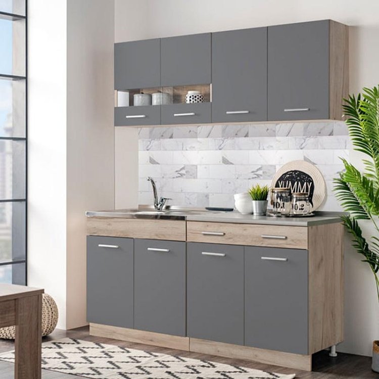 ΚΟΥΖΙΝΑ DALILA 120 GREY OAK / ΓΚΡΙ 120x51,5x206,5εκ 11008357