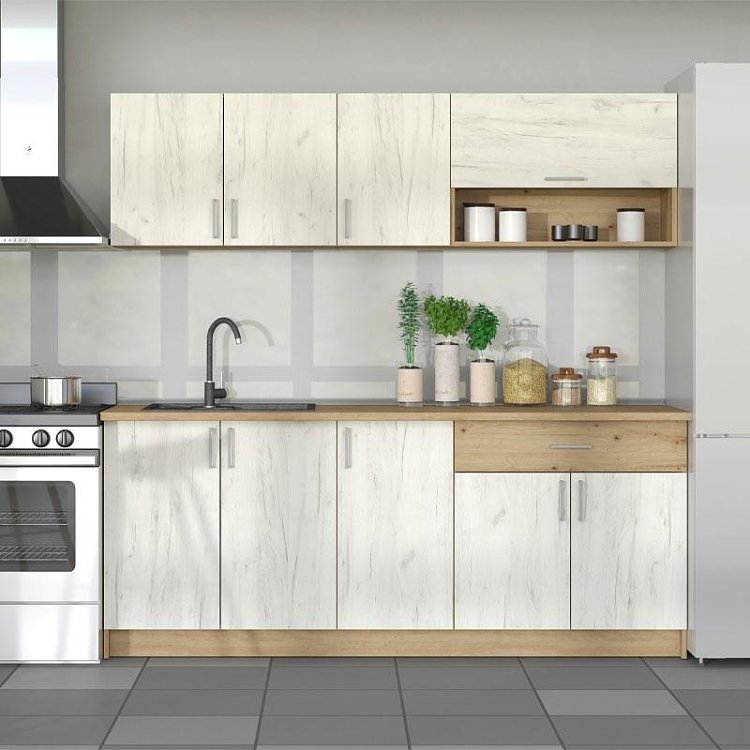 ΚΟΥΖΙΝΑ TAMARA 200 ARTISAN OAK-ΛΕΥΚΟ OAK 200x46x200εκ 11012177