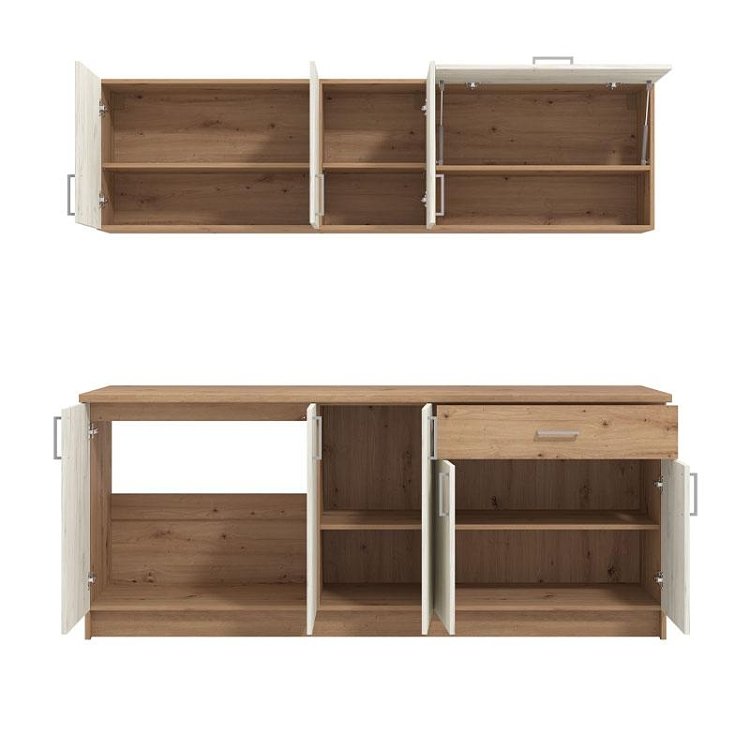 ΚΟΥΖΙΝΑ TAMARA 200 ARTISAN OAK-ΛΕΥΚΟ OAK 200x46x200εκ 11012177