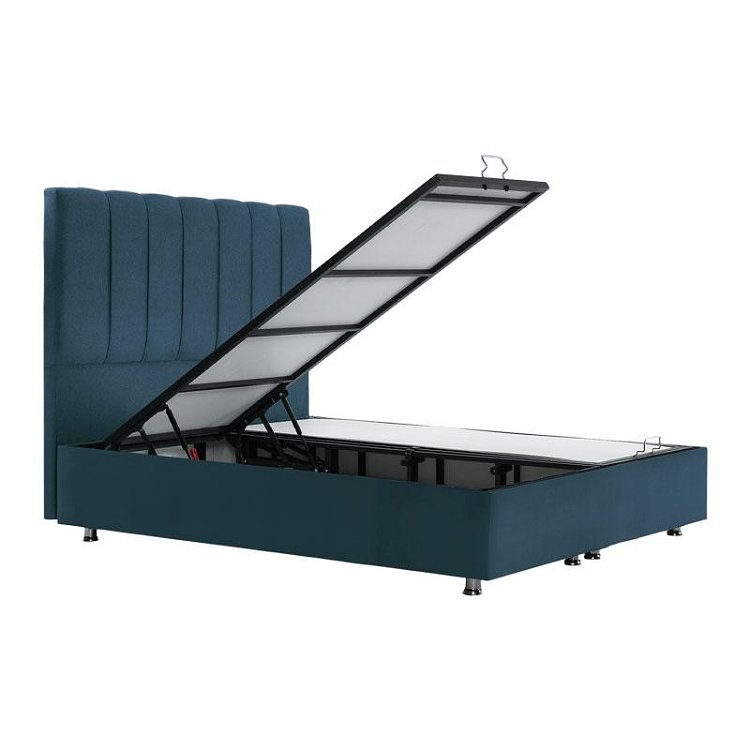 ΚΡΕΒΑΤΙ Elina BLUE RAF ΜΕ ΑΠΟΘΗΚΕΥΤΙΚΟ ΧΩΡΟ 162x208x130εκ ΓΙΑ ΣΤΡΩΜΑ 160x200εκ 828-222-159