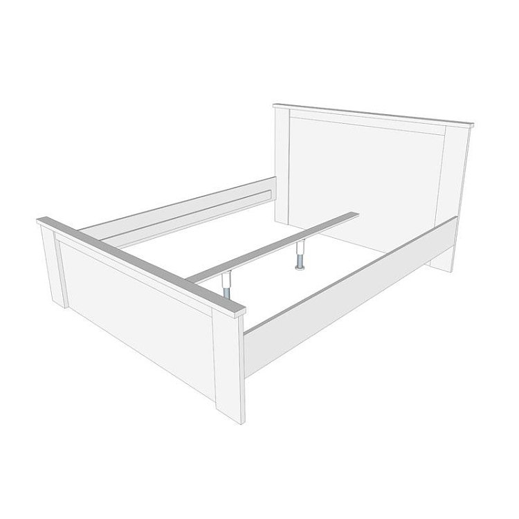 ΚΡΕΒΑΤΙ KENT BK 160 GREY OAK/WHITE OAK 167x208x100εκ 11008506