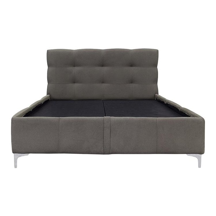 ΚΡΕΒΑΤΙ ΜΕ ΠΑΤΩΜΑ Fylliana SALVADOR ΓΚΡΙ ΧΡΩΜΑ 170x220x110εκ 880-124-033