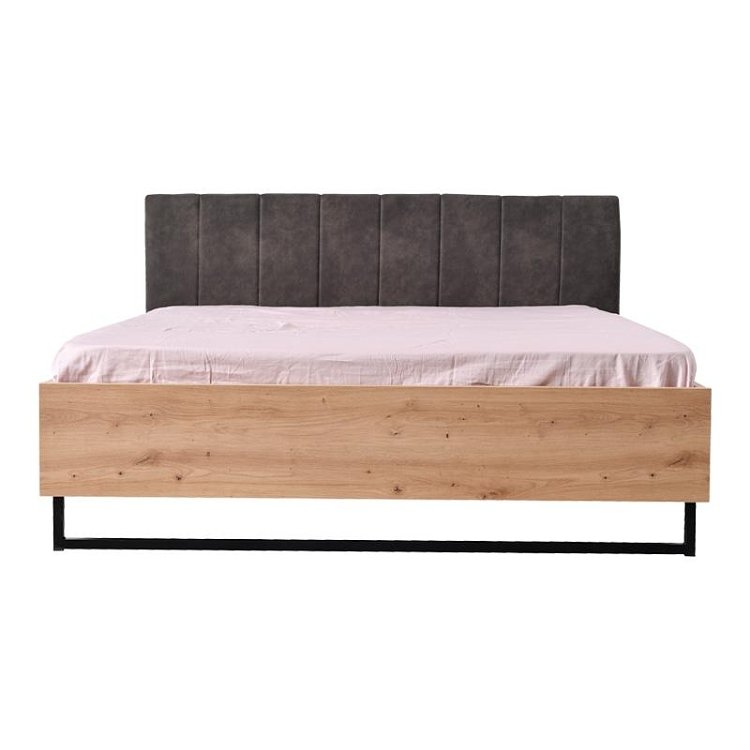 ΚΡΕΒΑΤΙ SARDINIA 160 ARTISAN OAK / ΜΑΥΡΟ 177.5x212x94εκ 11008247
