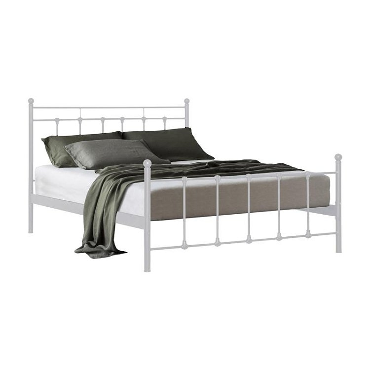 ΚΡΕΒΑΤΙ ΣΙΔΕΡΕΝΙΟ Fylliana ASTRA ΜΠΕΖ ΧΡΩΜΑ 168x208x86εκ (160x200) 827-225-051