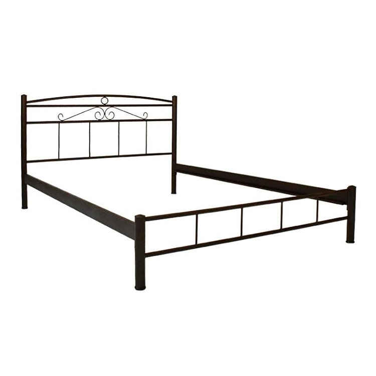 ΚΡΕΒΑΤΙ ΣΙΔΕΡΕΝΙΟ Fylliana Calliope ΚΑΦΕ ΧΡΩΜΑ 160x210x99εκ (150x200εκ) 826-124-001