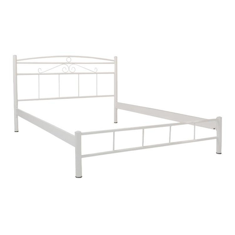 ΚΡΕΒΑΤΙ ΣΙΔΕΡΕΝΙΟ Fylliana Calliope ΛΕΥΚΟ ΧΡΩΜΑ 130x210x99εκ (120x200εκ) 826-124-012
