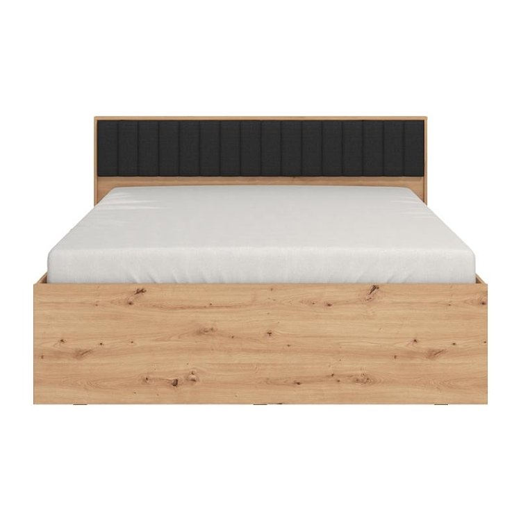 ΚΡΕΒΑΤΙ VARADERO 160 ARTISAN OAK-ΜΑΥΡΟ 175x206x92εκ 11011631