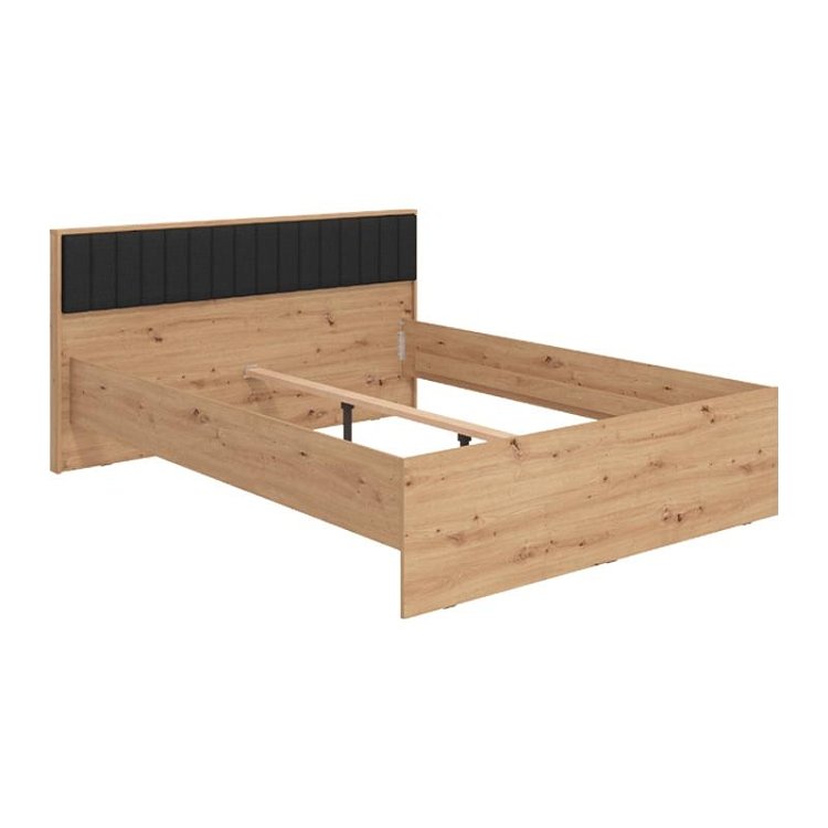 ΚΡΕΒΑΤΙ VARADERO 160 ARTISAN OAK-ΜΑΥΡΟ 175x206x92εκ 11011631