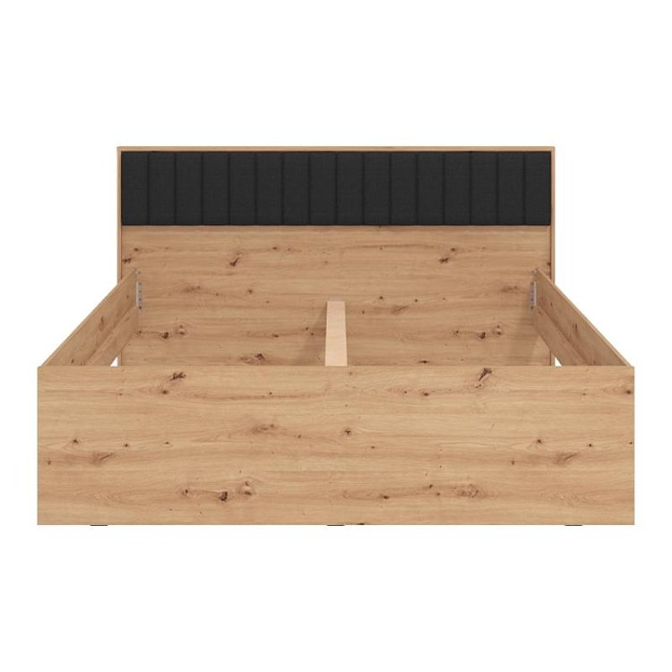 ΚΡΕΒΑΤΙ VARADERO 160 ARTISAN OAK-ΜΑΥΡΟ 175x206x92εκ 11011631