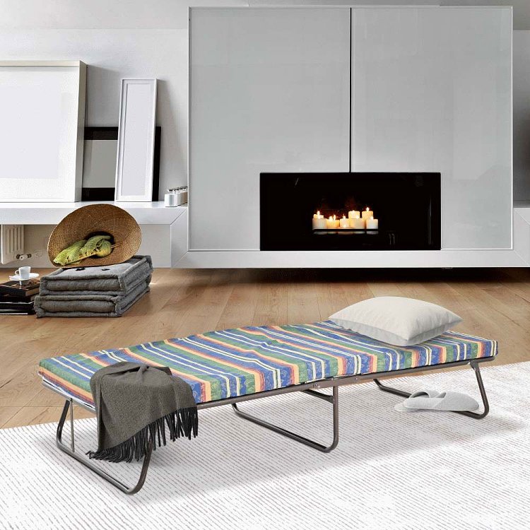 Κρεβάτι ράντζο αφρολέξ 6cm με σύρμα 180x80cm (κωδ.562)