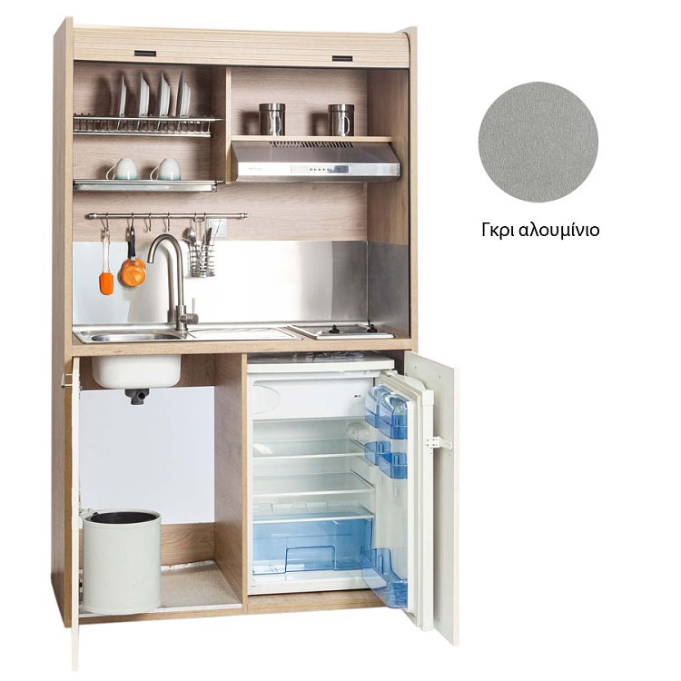 Πολυκουζινάκι Silver ΚΣ125 125x209x65 Γκρι Αλουμίνιο