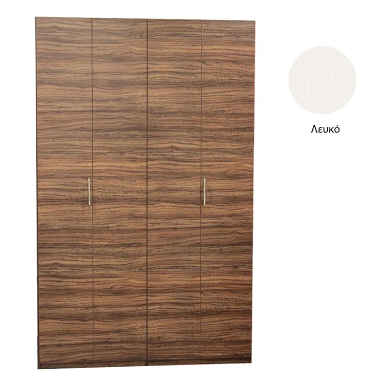 Πολυκουζινάκι Silver ΚΣ125 με πόρτες 125x209x65 Λευκό
