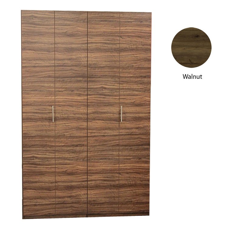 Πολυκουζινάκι Silver ΚΣ125 με πόρτες 125x209x65 Walnut