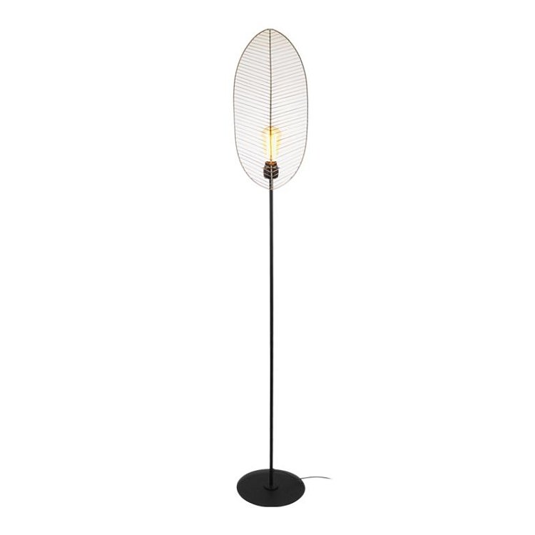 ΜΕΤΑΛΛΙΚH ΛΑΜΠΑ ΔΑΠΕΔΟΥ Fylliana Leaf COPPER ΧΡΩΜΑ 26x24x154εκ sls 935-123-005