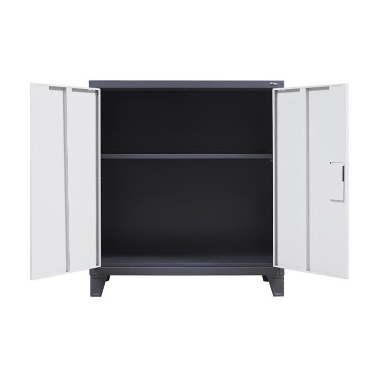 ΜΕΤΑΛΛΙΚΗ ΝΤΟΥΛΑΠΑ Fylliana Durango ΓΚΡΙ ΛΕΥΚΟ ΧΡΩΜΑ 90x40x100εκ 721-00-003