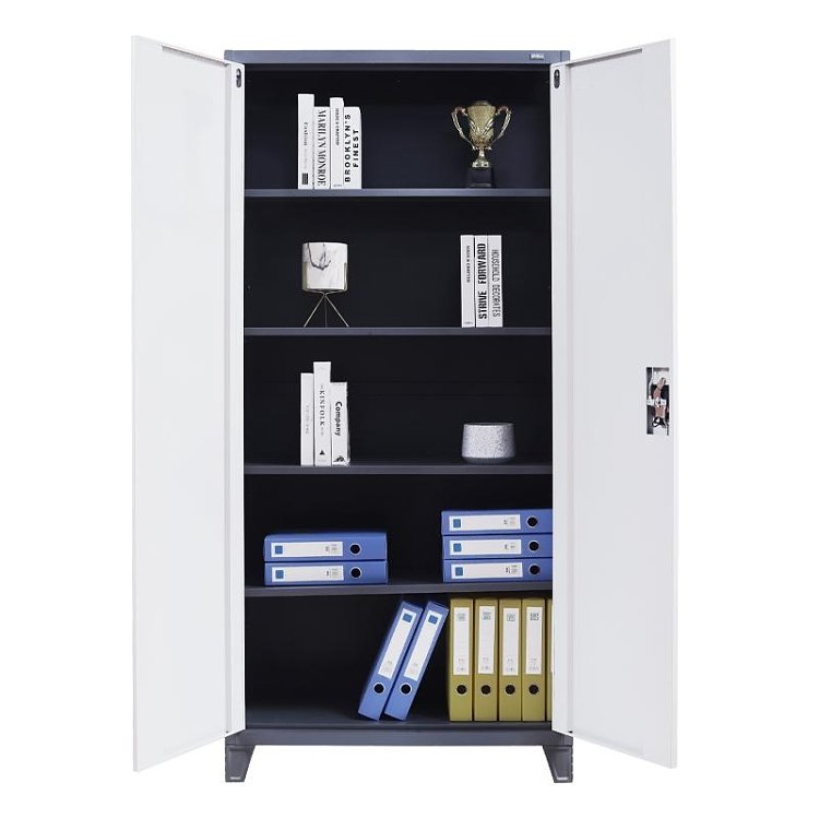 ΜΕΤΑΛΛΙΚΗ ΝΤΟΥΛΑΠΑ Fylliana Everet ΓΚΡΙ-ΛΕΥΚΟ 90x40x190εκ 721-00-001