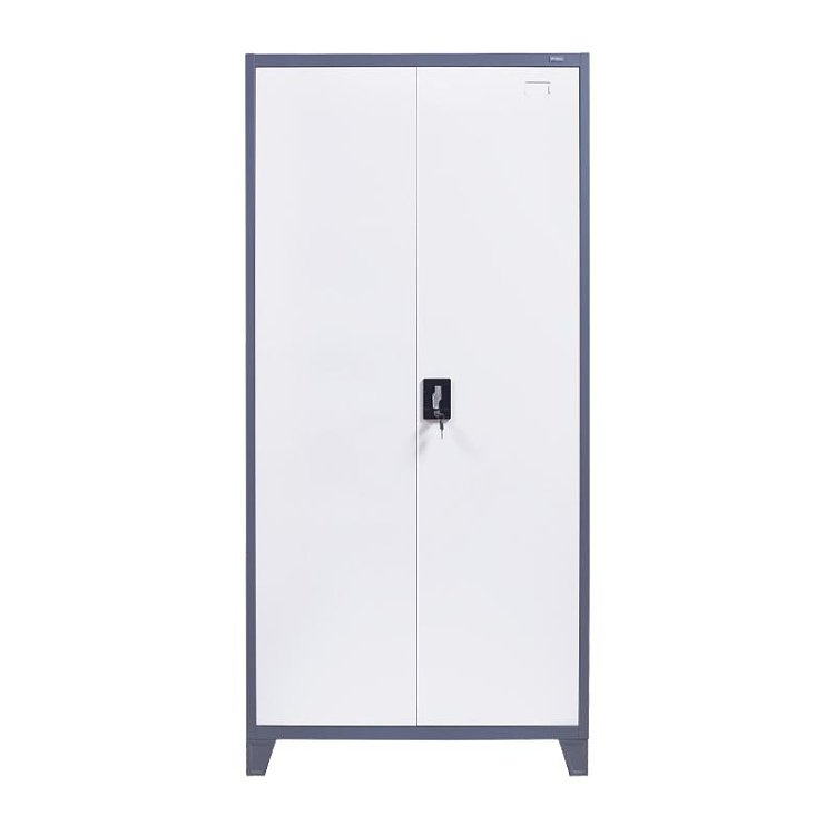 ΜΕΤΑΛΛΙΚΗ ΝΤΟΥΛΑΠΑ Fylliana Everet ΓΚΡΙ-ΛΕΥΚΟ 90x40x190εκ 721-00-001