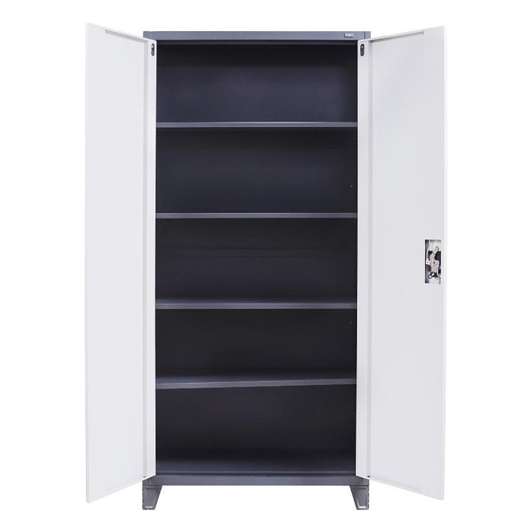 ΜΕΤΑΛΛΙΚΗ ΝΤΟΥΛΑΠΑ Fylliana Everet ΓΚΡΙ-ΛΕΥΚΟ 90x40x190εκ 721-00-001