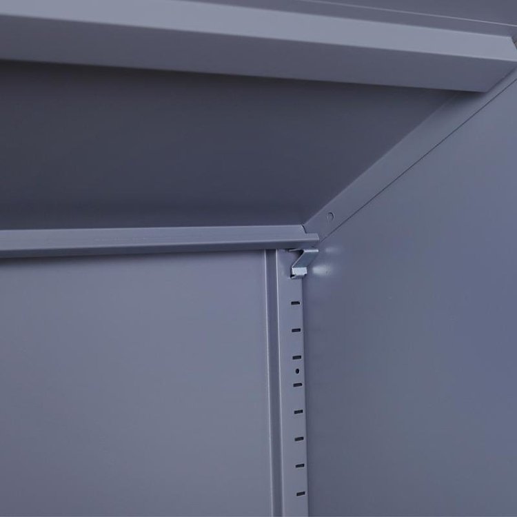 ΜΕΤΑΛΛΙΚΗ ΝΤΟΥΛΑΠΑ Fylliana Everet ΓΚΡΙ-ΛΕΥΚΟ 90x40x190εκ 721-00-001
