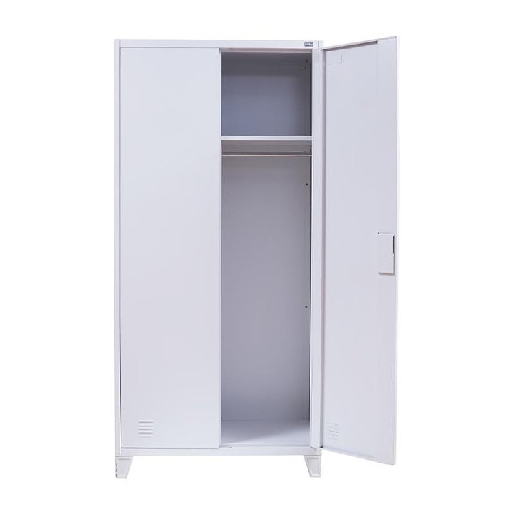 ΜΕΤΑΛΛΙΚΗ ΝΤΟΥΛΑΠΑ Fylliana Valja ΛΕΥΚΟ ΧΡΩΜΑ 90x45x190εκ 721-00-006