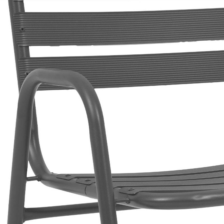 ΜΕΤΑΛΛΙΚΗ ΠΟΛΥΘΡΟΝΑ ΚΗΠΟΥ Fylliana 004 ΓΚΡΙ 53x58x78εκ 327-124-149