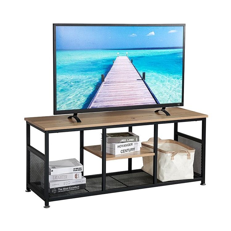ΜΕΤΑΛΛΙΚΟ ΕΠΙΠΛΟ ΤΗΛΕΟΡΑΣΗΣ Fylliana Edge 2195 SONOMA-ARTISAN ΧΡΩΜΑ 120x40x50εκ 0033-223-006