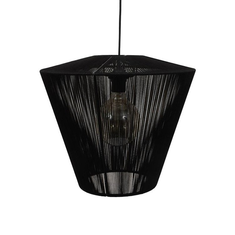 ΜΟΝΟΦΩΤΟ Fylliana Cord ΜΑΥΡΟ 40x32εκ Ε27 835-123-197