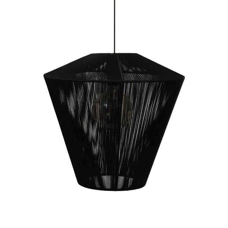 ΜΟΝΟΦΩΤΟ Fylliana Cord ΜΑΥΡΟ 40x40εκ E27 835-123-187